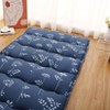 Boho Japanese Style Floral Floor Futon Mattress, Flower Printed Floor Pad for Home Indoor - 4 of 4