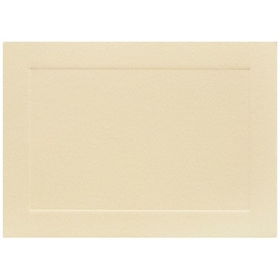 JAM Paper Blank Flat Note Cards 4Bar A1 Size 3 1/2 x 4 7/8 Ivory Panel 175964I