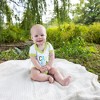 Pavilion Gift Company - Camp Bum - 6-12 Month Light Green Trimmed Bodysuit - Leotards and Bodysuits - 2 of 4