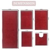 Home Weavers Luxury Collection 100% Cotton Tufted Bathroom Rug Set, Non-Slip Latex Bath Rug Set - 3 of 4