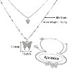 Butterfly Bracelet, Bracelet and Necklace Set for Women - 3 of 4