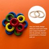 Unique Bargains DIY Crafting Macrame Knitting Natural Smooth Unfinished Wood Rings 2 Pcs - 4 of 4