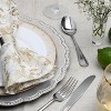 Chateau Fine Tableware Sunflower Silver Charger Plates, 13” Elegant Chargers, Set Of 6, Hand Finished (Finish May Vary) Sunflower Silver Chargers - 2 of 4