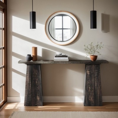 Hommoo 63 inch Narrow Farmhouse Console Table