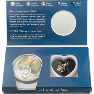 DIY Wish Pearl Necklace Kit with Lotus Cage, Cultured Pearl in Oyster Gift Set - 1 of 4