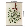 Amanti Art Mistletoe bouquet with bow by Rosana Laiz Blursbyai Canvas Wall Art Print Framed 23-in. W x 33-in. H. - 3 of 4