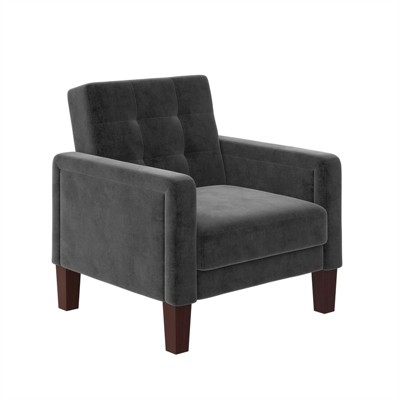 Royce Accent Chair in Gray Velvet - DHP