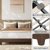 Platform Wood Bed Frame with Wooden Slat and Metal Slat Support, without Headboard, No Box Spring Needed, Easy Assembly - 3 of 4