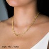 Turandoss 18K Gold Layered Necklaces for Women - Disc Pendant Necklace with Cuban Chain, Gold Jewelry for Women, Christmas Gifts, 14+2/18+2/20+2In - 3 of 4