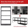 Sapphtopaz Metal Storage Shelves Adjustable 2000LBS Heavy Duty Garage Shelving,Utility Storage Rack for Utility Rooms, Black - 2 of 4