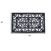 HomeRoots 18" X 30" Black Rubber Outdoor Door Mat - 3 of 4