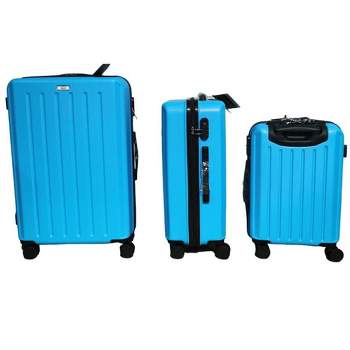Mirage Luggage Noble ABS Hard shell Lightweight 360 Dual Spinning Wheels Combo Lock 3 Piece Luggage Set