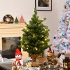 Costway 2 FT Pre-Lit Tabletop Fir Christmas Tree 35 LED Lights Timer - 3 of 4