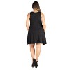 24seven Comfort Apparel Women's Plus Fit and Flare Tank Dress - image 3 of 4