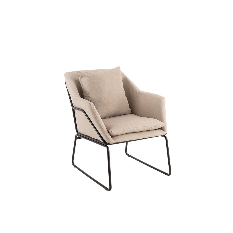 Odile Metal Frame Accent Chair - Adore Décor, 2 of 6