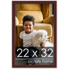 PosterPalooza | Minimalist Brown Picture Frame - UV Acrylic, Foam Board Backing, Hanging Hardware - 2 of 4