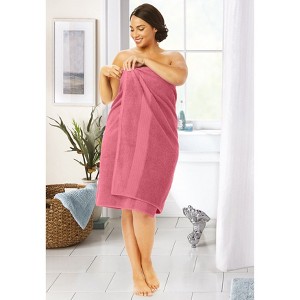 BrylaneHome BH Studio Oversized Towel Bath Sheet - Begonia - 1 of 4