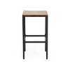 Christopher Knight Home Elkhart Outdoor Modern Industrial Acacia Wood 30 Inch Backless Barstools (Set of 2) - 4 of 4