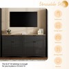 Kumasinova 63"Farmhouse TV Stand with 2 Drawers&2 Doors,Versatile Media Dresser Entertainment Center&Buffet Cabinet for TV up to 70" - 4 of 4