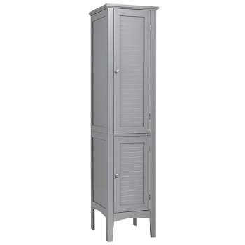 Tall Freestanding Bathroom Storage Cabinet With Drawers And Adjustable  Dividers, Green - Modernluxe : Target