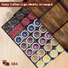 Metal & Wood Coffee Bar Organizer, Multi-Function K-Cup Holder with Syrup & Condiment Storage - 2 of 4