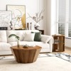 KWPZQEB 31.5 "Coffee Tables, Octagonal Coffee Table Modern Wooden Side Tables for Living Room Bedroom - 2 of 4