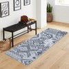Foldable Geometric Bohemia Area Rug, Chenille Polyester, Washable, Non-Slip, Kid & Pet Friendly for Hallway & Kitchen - 4 of 4