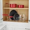 LunaLulinlk (2 pack) Expandable Pan & Lid Organizer, White - 2 of 4