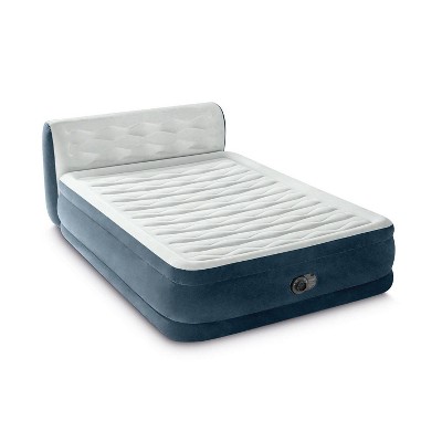 Intex 18&#34; Pillow Top Air Mattress with Electric Pump and Headboard - Queen Size_0