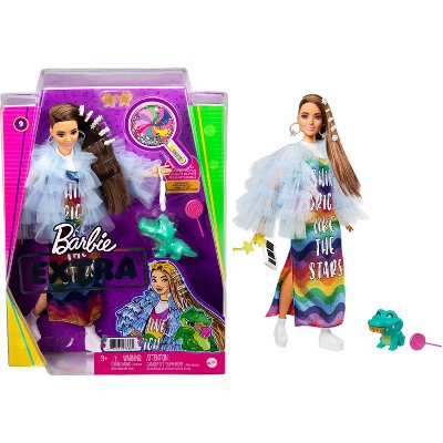 Barbie Extra Doll - Shine Bright Like the Stars Ruffle Coat