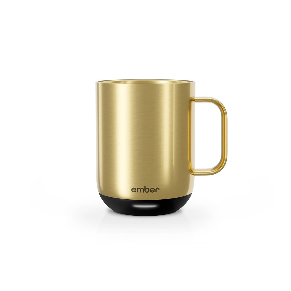 Photos - Glass Ember Mug 2 10oz Temperature Control Smart Mug Gold: Stainless Steel, Hand Wash, Includes Coaster 