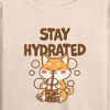 Women's - Instant Message - Stay Hydrated Shiba Inu Lightweight French Terry Wide Neck Long Sleeve Graphic Shirt - 2 of 4