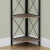 INFURNIC Decorative Bookshelf Corner Etagere Bookcase Metal Frame 4 Tier Shelves Space Saving for Office Bedroom, Black, 17.5"*12.5"*59.25" - 4 of 4