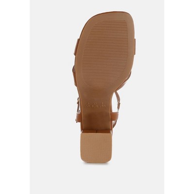 Edessa Square Toe Block Heel Sandals - image 5