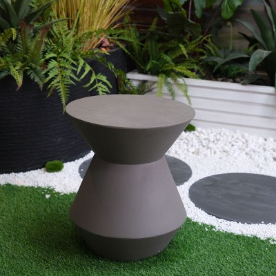 Sapphtopaz Outdoor End Table Modern Outdoor End Table Outdoor Side Table, Patio Table Small Table for Backyard, Balcony, Porch