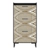 Resenkos Yardi Yard Wood Shoe Storage Cabinet, Narrow Closet Shoe Organizer Rack for Entryway, Black - 3 of 4