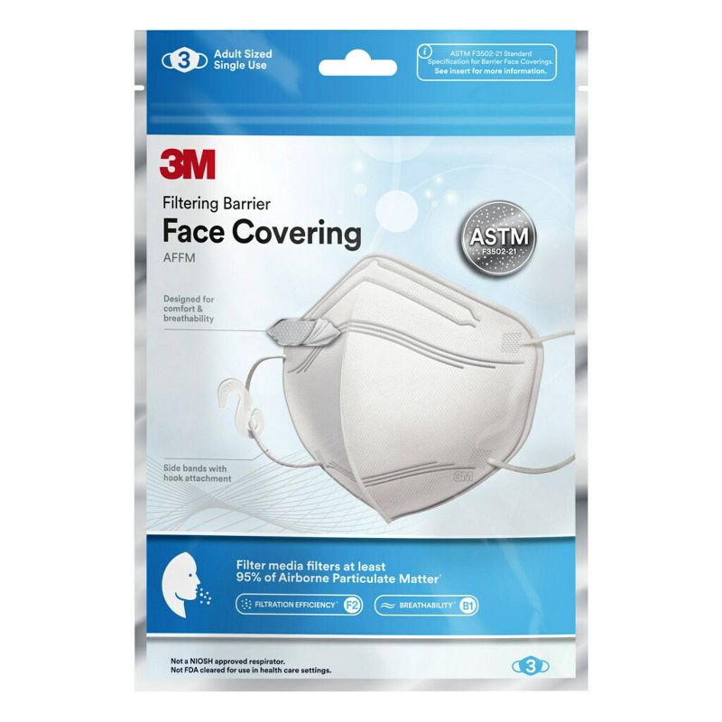 3M Filtering Barrier Face Covering - One Size, 1 of 8