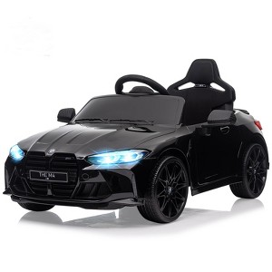 12V Ride On Car for Kids，Licensed BMW M4 Battery Powered Vehicle Car for Boys and Girls, with Remote Control,3 Speed,Led Light - 1 of 4