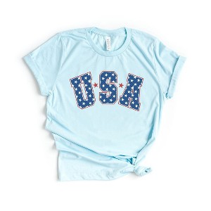 Simply Sage Market Women's Retro USA Stars Short Sleeve Graphic Tee - 1 of 4