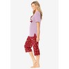 Dreams & Co. Plus Size 2-Piece Capri PJ Set - 4 of 4