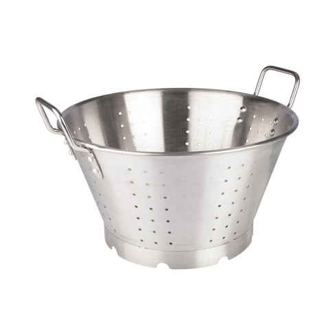 Winco Colander With Handles Base Heavy duty Stainless Steel 16