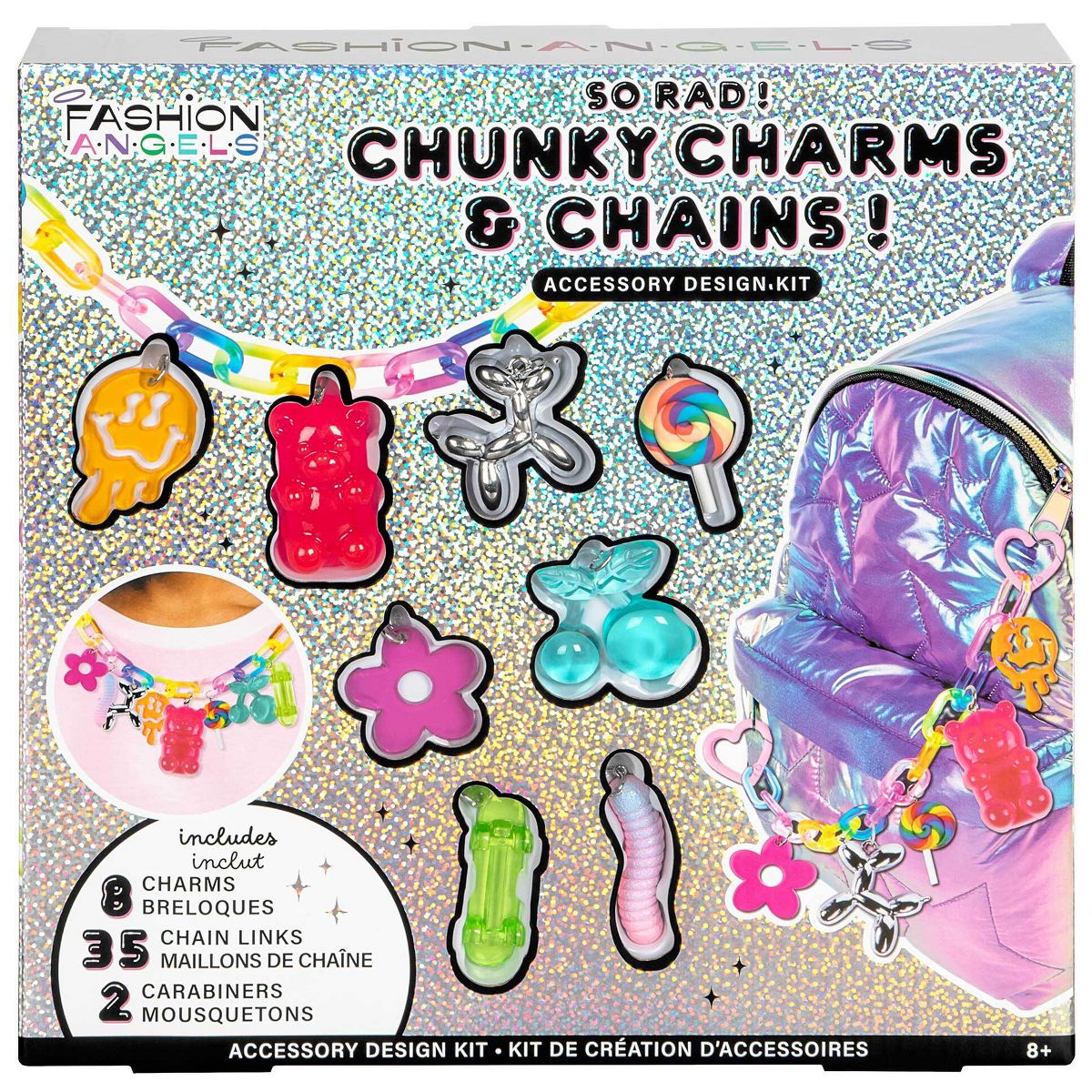 Fashion Angels: Chunky Charms & Chains - So Rad - Accessory Design Kit, Kids 8+