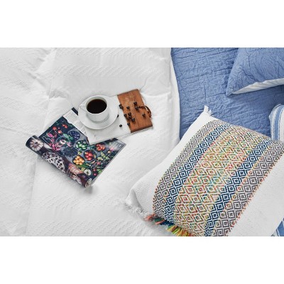 Ashley Multicolor Woven Stripe Cotton Throw Pillow