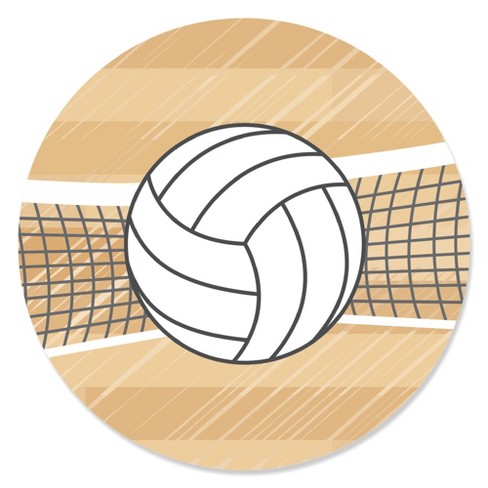the camping rusher playing volleyball clipart