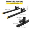 Clamp on Pallet Forks Heavy Duty Tractor Forks Quick Attach Bucket with no Adjustable Stabilizer Bar Quick Attach Pallet Fork - 2 of 4