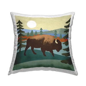 Stupell Industries Wild Bison Lake Landscape, 18 x 18 - 1 of 3