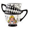 Alice in Wonderland Stacked Teacups 3D Sculpted Mug Silver Buffalo