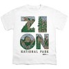 Zion National Park Classic Kids T Shirt For Youth White - 2 of 4