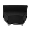 Emma and Oliver Black LeatherSoft Reception Configuration, 4 Pieces - 3 of 3