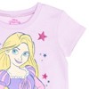 Disney Frozen Elsa Anna Moana Princess Rapunzel Jasmine Belle Girls French Terry Dress Little Kid to Big Kid - 4 of 4